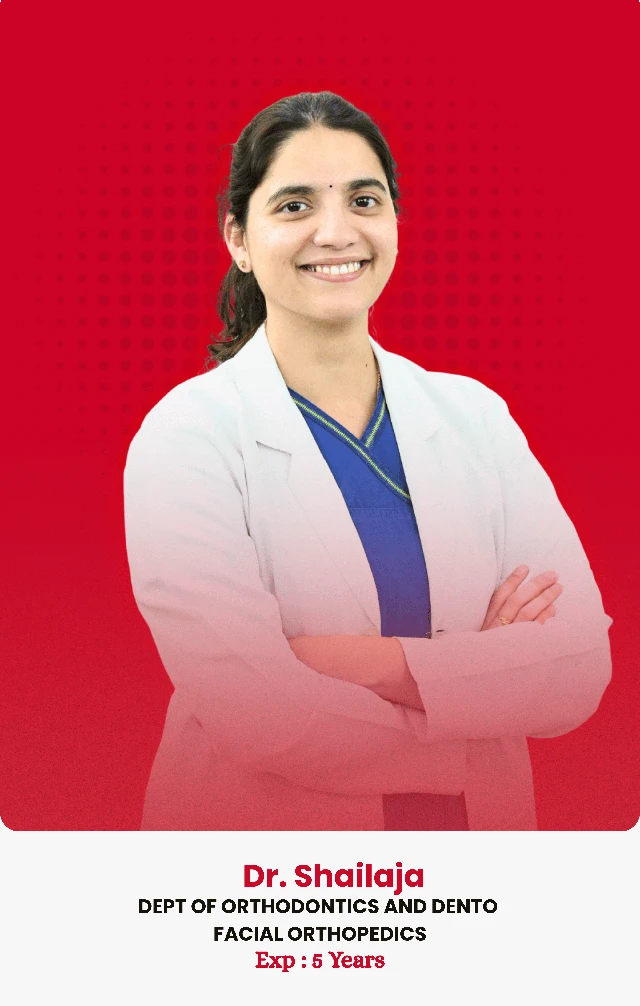 Dr. Shailaja — qualifications and experience shown in the photo